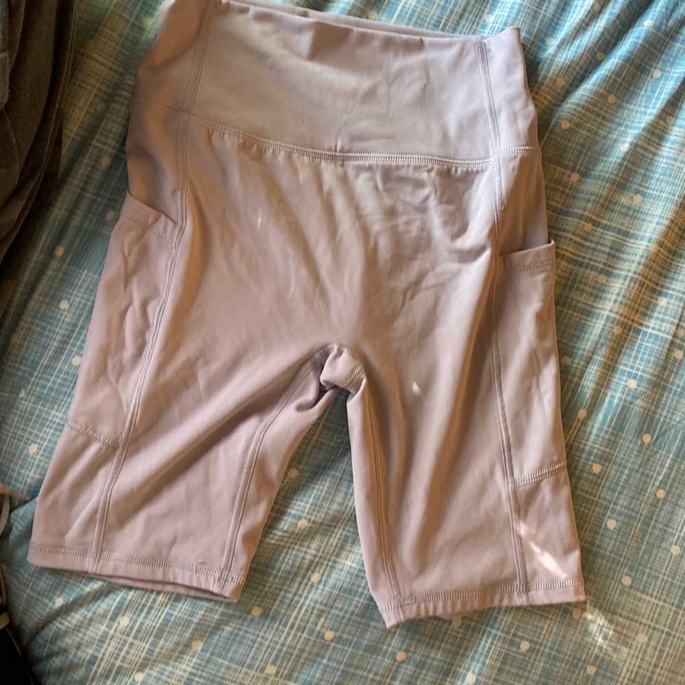 Purple biker shorts